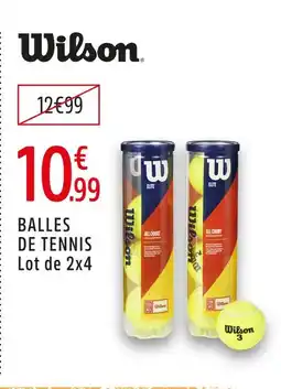 Intersport Wilson balles de tennis offre