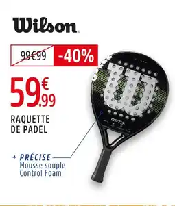 Intersport Wilson raquette de padel offre