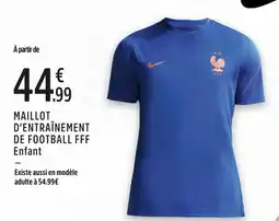 Intersport Maillot d'entraînement de football fff offre