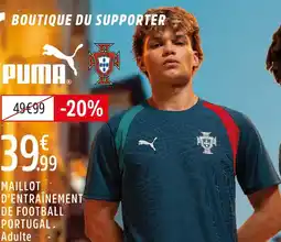 Intersport Puma maillot d'entraînement de football portugal offre
