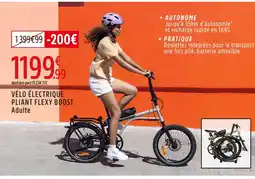 Intersport Vélo électrique pliant flexy boost offre