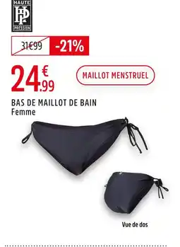 Intersport Haute pression bas de maillot de bain femme offre