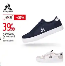 Intersport Le coq sportif manosque offre