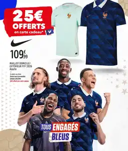 Intersport Nike maillot domicile/extérieur fff 2026 adulte offre