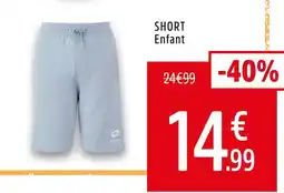 Intersport Lotto short enfant offre