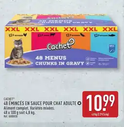 ALDI CACHET 48 émincés en sauce pour chat adulte offre