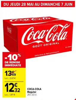 Carrefour Coca-cola regular offre