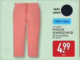 ALDI LILY & DAN Pantalon en mousseline offre
