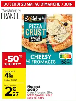 Carrefour Pizza crust sodebo offre