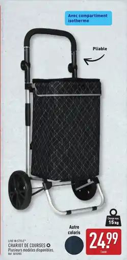 ALDI LIVE IN STYLE Chariot de courses offre