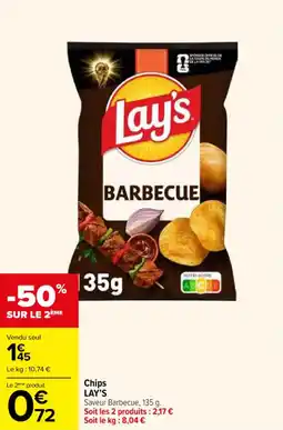 Carrefour Chips lay's offre