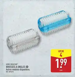 ALDI HOME CREATION Brosses à ongles offre