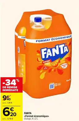 Carrefour Fanta format économique offre