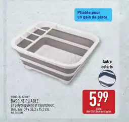 ALDI HOME CREATION Bassine pliable offre