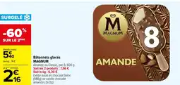 Carrefour Bâtonnets glacés magnum offre