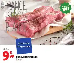 Auchan Porc filet mignon offre