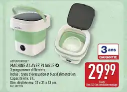 ALDI ADVENTURIDGE Machine à laver pliable offre