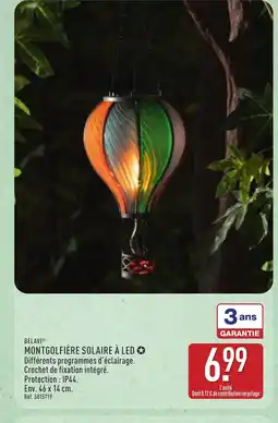 ALDI BELAVI Montgolfière solaire à led offre
