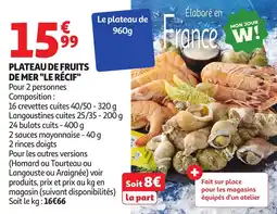 Auchan Plateau de fruits de mer le récif offre