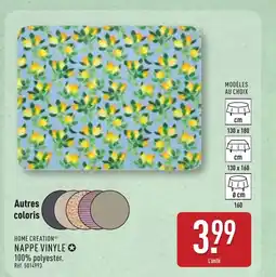 ALDI HOME CREATION Nappe vinyle offre