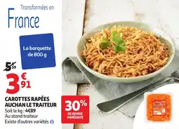 Auchan Carottes rapées auchan le traiteur offre