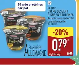 ALDI MILSANI Crème dessert riche en protéines offre