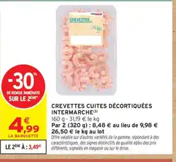 Intermarché Crevettes cuites décortiquées intermarche offre