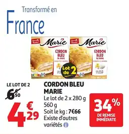 Auchan Cordon bleu marie offre