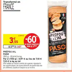 Intermarché PASO Préfou ail offre