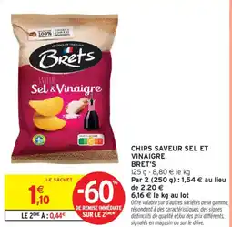 Intermarché BRET'S Chips saveur sel et vinaigre offre