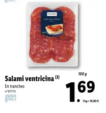 Lidl Salami ventricina offre
