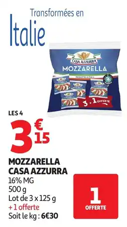 Auchan Mozzarella casa azzurra offre