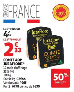 Auchan Comté aop juraflore offre