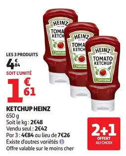 Auchan Ketchup heinz offre