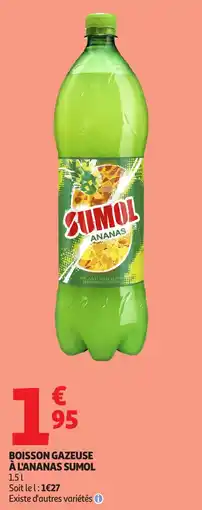 Auchan Boisson gazeuse à l'ananas sumol offre