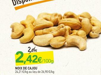 naturéO Noix de cajou offre