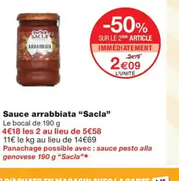 Monoprix SACLA Sauce arrabbiata offre