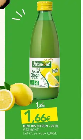 naturéO Vitamont mini jus citron offre