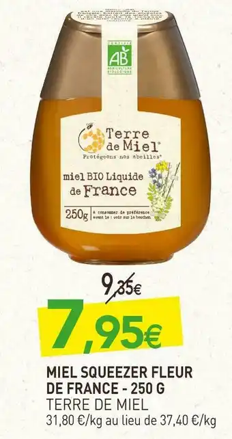 naturéO Terre de miel miel squeezer fleur de france offre