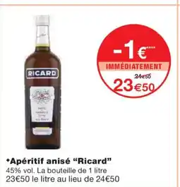 Monoprix RICARD Apéritif anisé offre