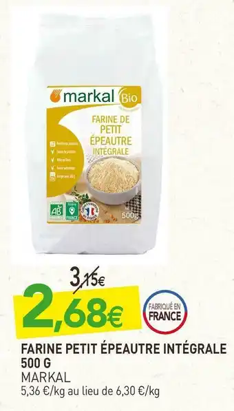 naturéO Markal farine petit épeautre intégrale offre