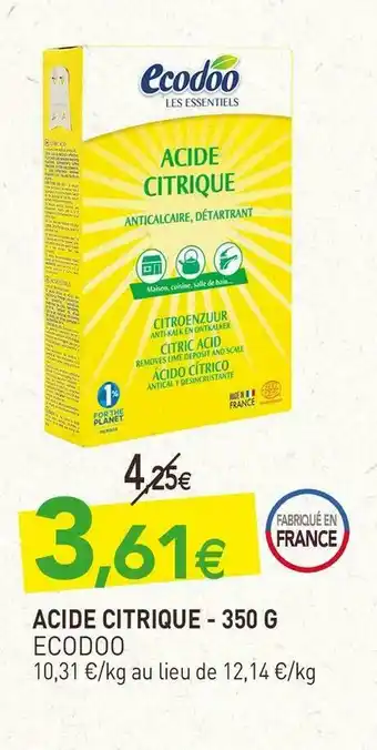 naturéO Ecodoo acide citrique - 350 g offre