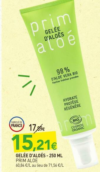 naturéO Prim aloe gelée d'aloés offre