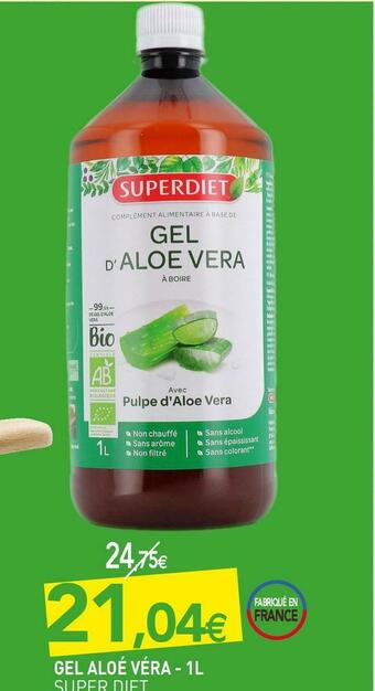 naturéO Super diet gel aloé véra offre