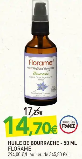 naturéO Florame huile de bourrache - 50 ml offre