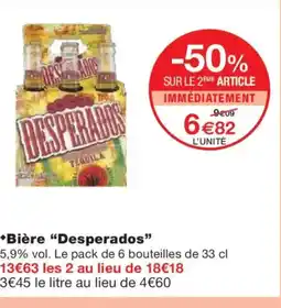 Monoprix DESPERADOS Bière offre