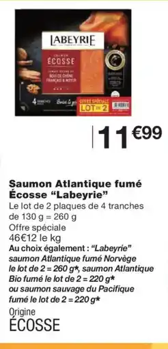 Monoprix LABEYRIE Saumon Atlantique fumé Écosse offre