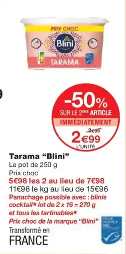 Monoprix BLINI Tarama offre