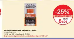 Monoprix L'ORÉAL Soin hydratant Men Expert offre