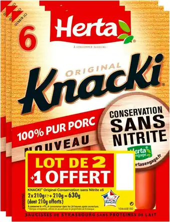 Match Herta knacki offre